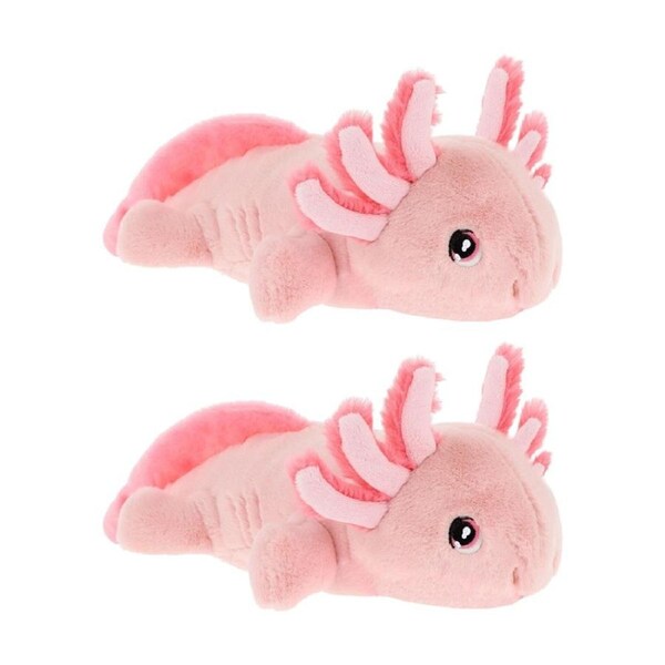2x Keeleco Plush Toy Eco Friendly Soft Huggable Animal Axolotl