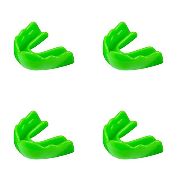 4PK Signature iPROTECT Type 2 Mamba Mouthguard Teen Sports Gear Green 13-17y