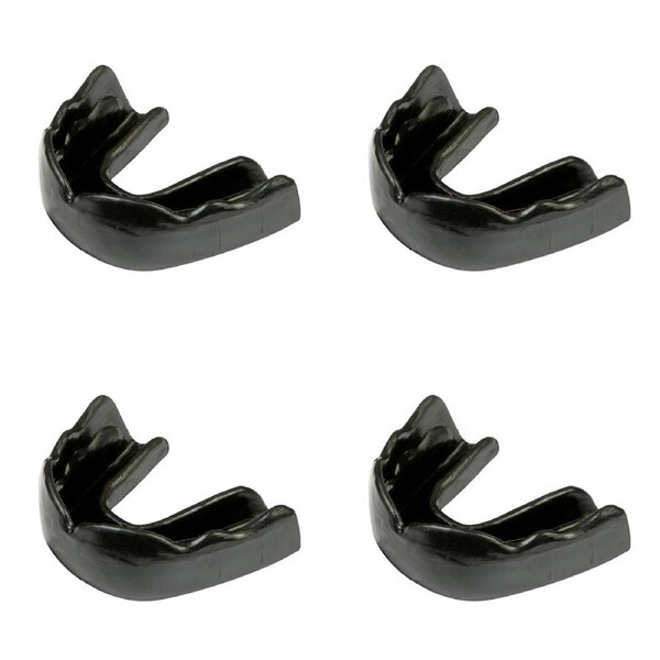 4PK Signature iPROTECT Type 2 Mamba Mouthguard Teen Sports Gear Black 13-17y