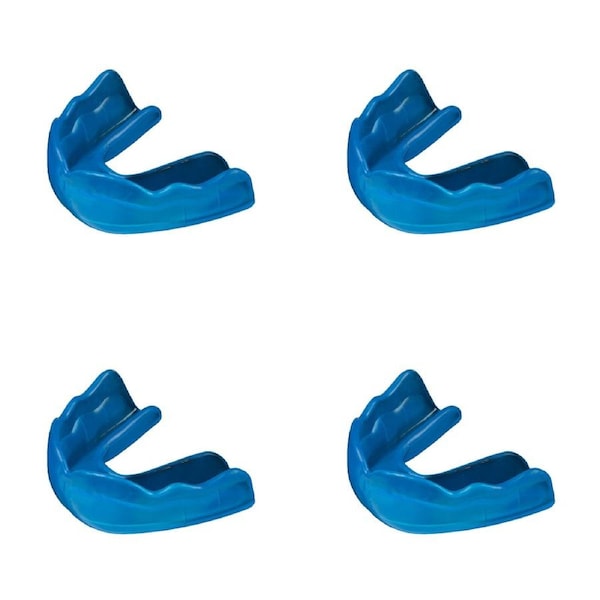4PK Signature iPROTECT Type 2 Mamba Mouthguard Teen Sports Gear Ice Blue 13-17y