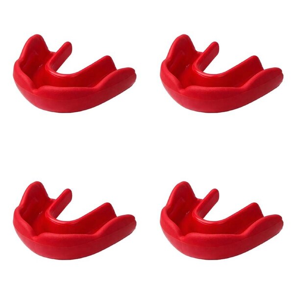 4PK Signature iPROTECT Type 2 Mamba Mouthguard Sports Gear Red Adult