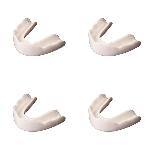 4PK Signature iPROTECT Type 1 Anaconda Mouthguard Kids Sports Gear White 5-10y