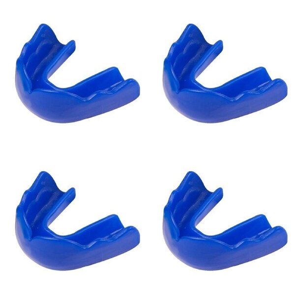 4PK Signature iPROTECT Type 1 Anaconda Mouthguard Sports Gear Blue Adult