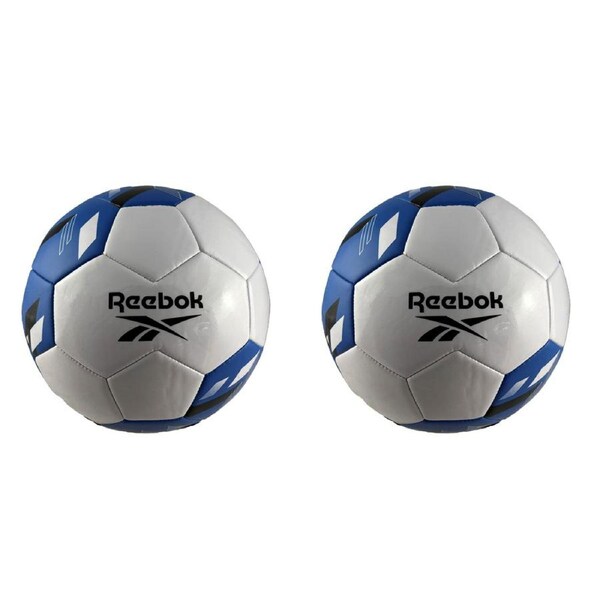 2PK Reebok Soccer Ball Recreational Durable Sports Size 4 VR1500 Black/White