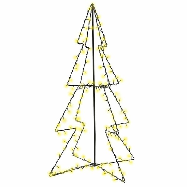 Christmas Cone Tree 160 LEDs Indoor and Outdoor 78x120 cm vidaXL