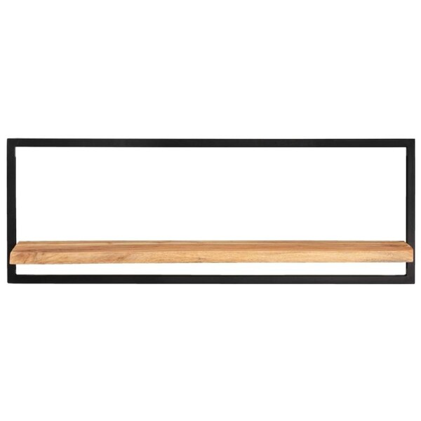 Wall Shelves 2 pcs 100x24x35 cm Solid Wood Acacia and Steel vidaXL