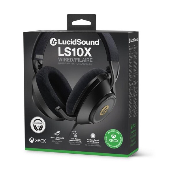PowerA LucidSound Lightweight Xbox Wired Headset LS10X Gen 2 Black