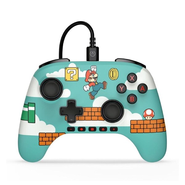 PowerA Nintendo Switch 2 Advantage Wired Controller Mario Time 3.5mm Jack