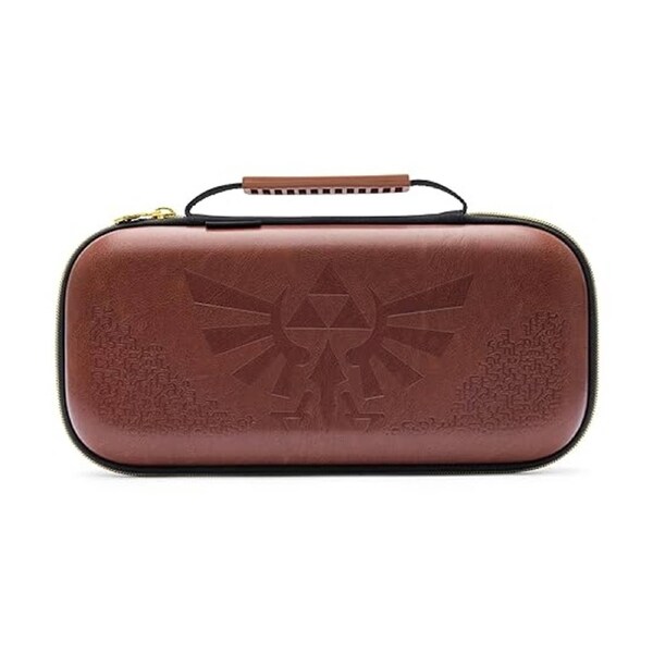 PowerA Zelda Hylian Nintendo Switch 2 Soft Fabric Lining Protection Case Brown