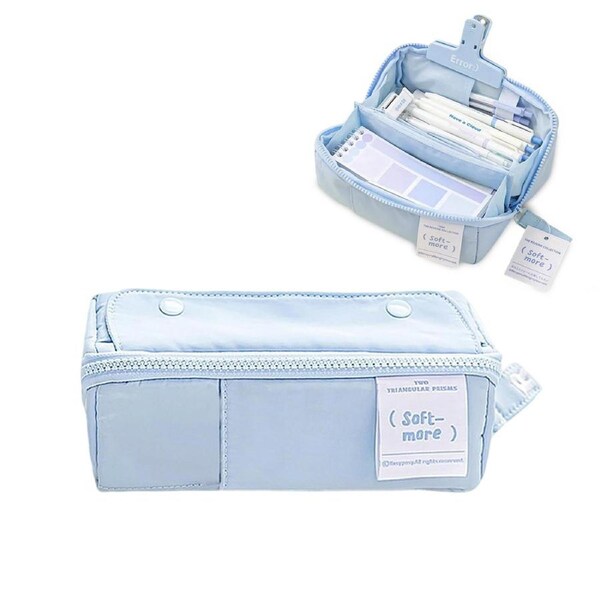 HOLALA Multipurpose Pen Case Large Capacity Extendable Pouch-Blue