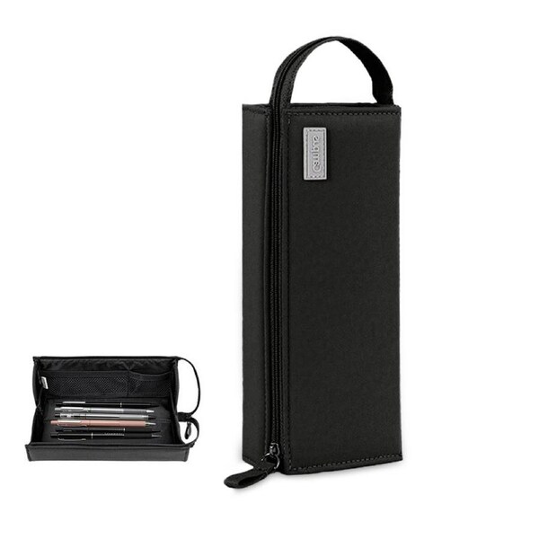 HOLALA Big Capacity Pencil Case Large Pencil Pouch Box Bag-Black