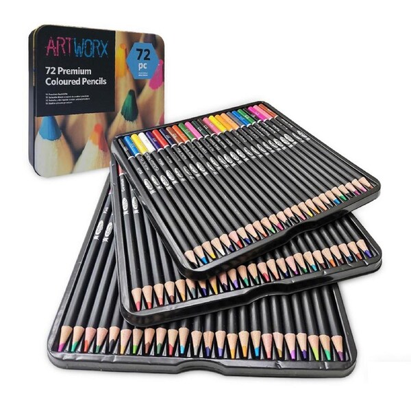 HOLALA 72 Colored Pencils Set 2B Hardness Colored Pencil