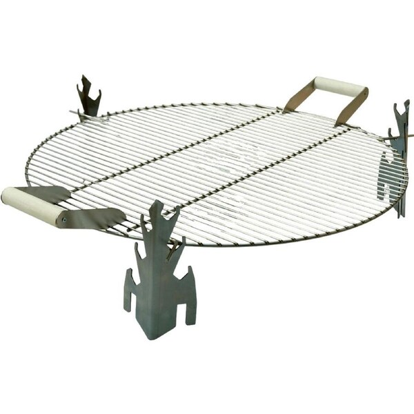 Alfred Riess Stainless Steel Fire Pit Grill Grates W/ Handles Medium