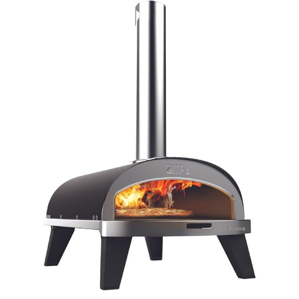 ZiiPa Piana Wood Pellet Fast Cooking Rotating Stone Pizza Oven Charcoal