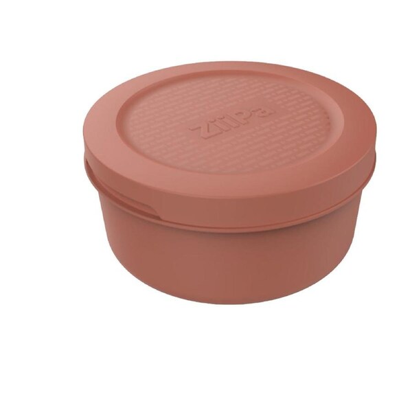 6pc ZiiPa Spetina Dough Box Stackable Airtight Containers 15.5x15.5x8cm Terracotta