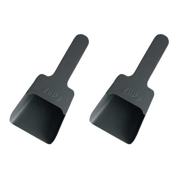 2PK ZiiPa Melfa Powder Coated Steel Weather Resistant Pellet Scoop Slate