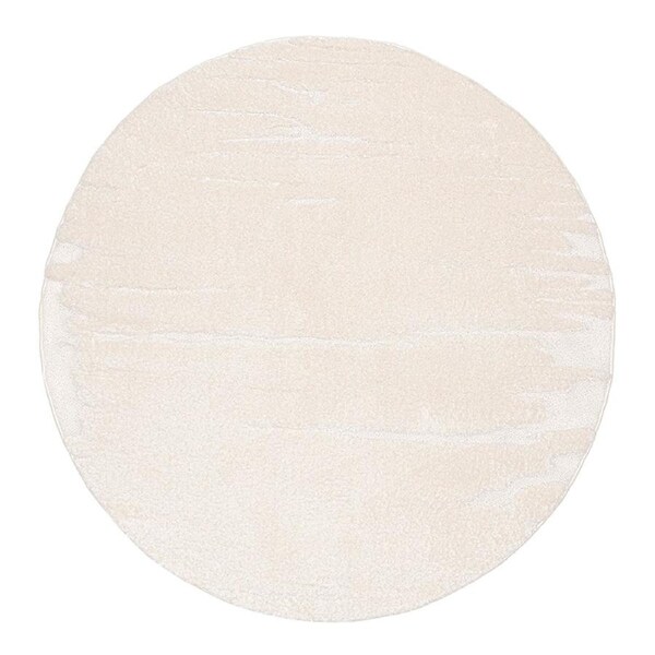 Loopsie Kallo Ivory Textured Round Rug 200cm x 200cm