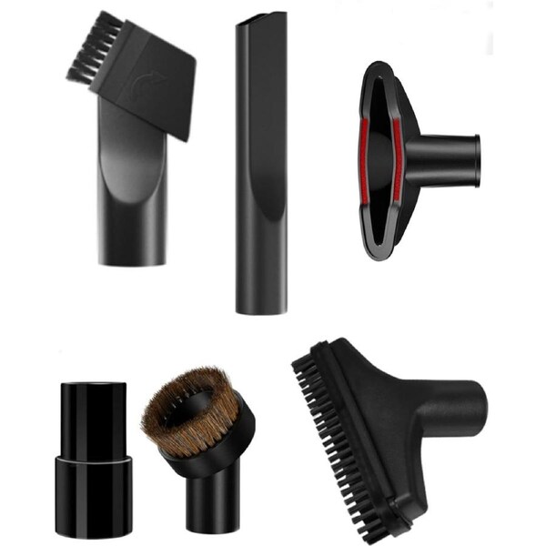 6 Pcs Vacuum Attachments (1-1/4 inch)32mm & 1 3/8 inch (35 mm) Vacuum Cleaner Accessories Brush Kit Fits Vacuum Cleaner