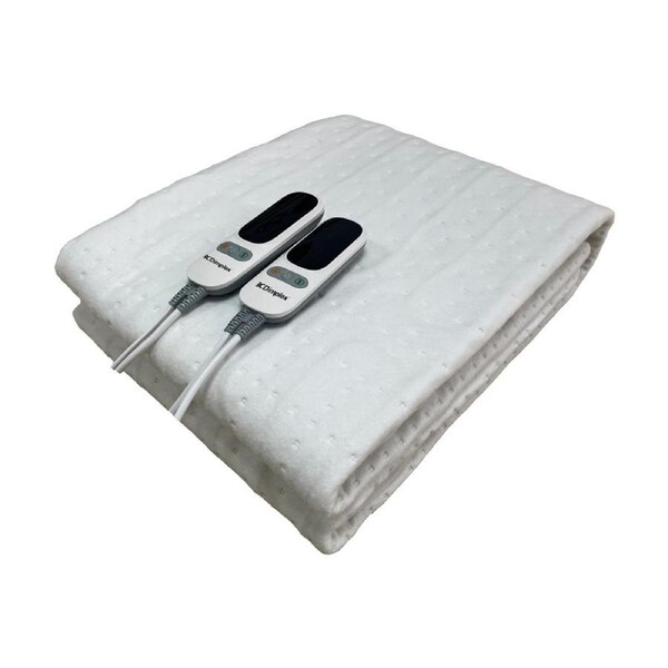 Dimplex Multi-Zone King Size Bed Fitted Electric Blanket Washable White