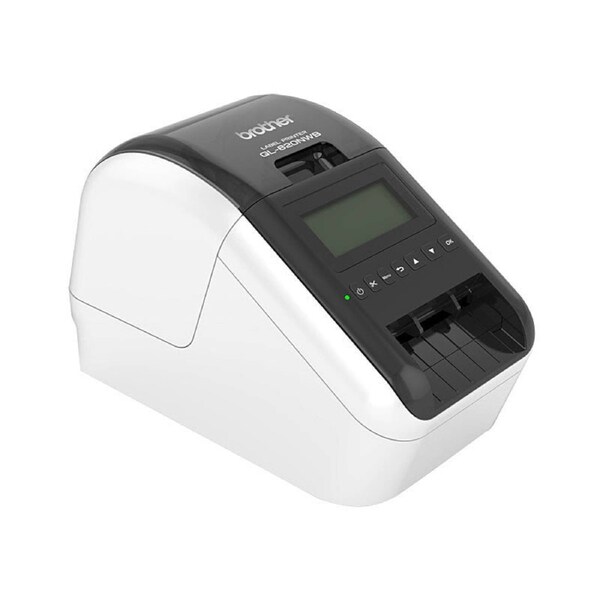 Brother QL-820NWB Label Maker – Wireless, Ethernet, Bluetooth Labeling Device with Black & Red Printing