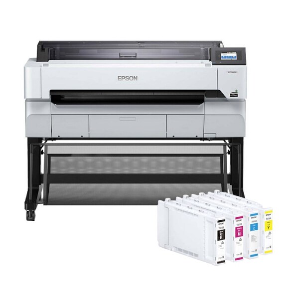 Epson SureColor T5460M 36' Large Format MFP - High-Speed CAD Plotter with Scanner & E41V UltraChrome Pigment Inks