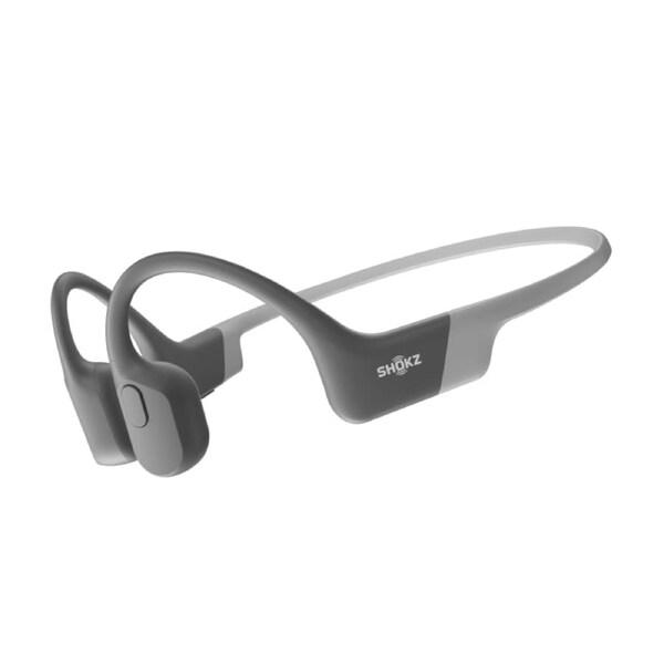 Shokz OpenRun Mini - Grey - Compact Bone Conduction Sports Headphones, IP67 Waterproof & Quick Charge