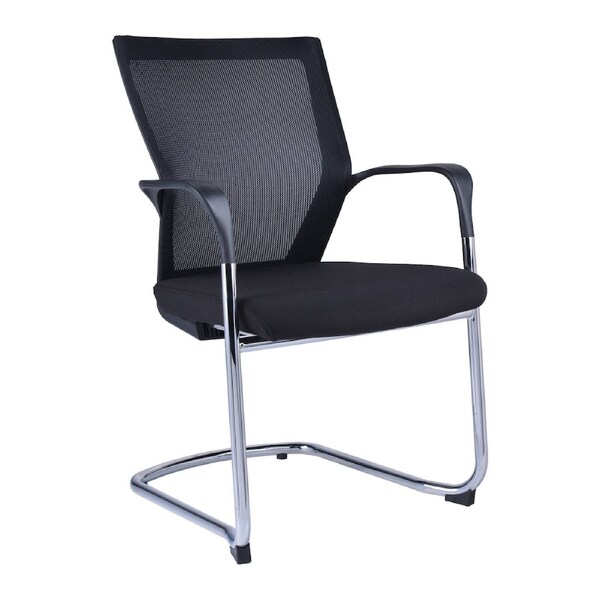 WMCC Visitor Chair - Comfortable Mesh Back Guest Seating with Sleek Black Frame