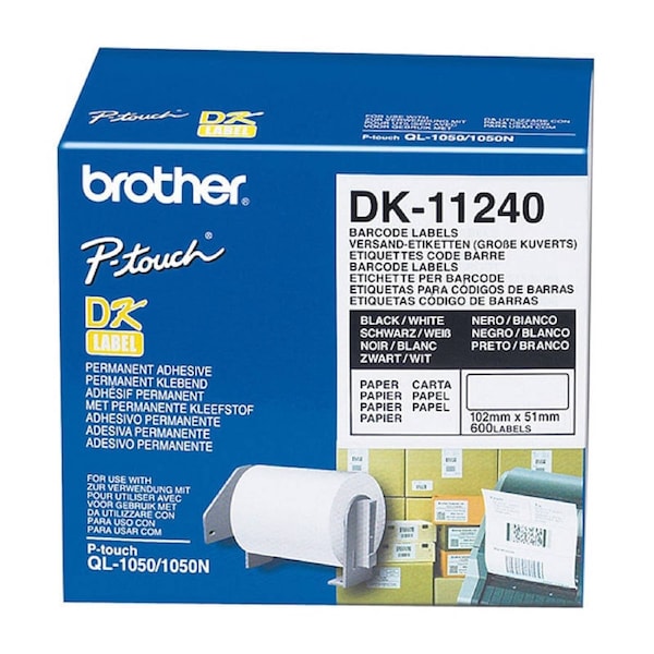 Brother DK-11240 Genuine Large Shipping Labels - 102mm x 51mm