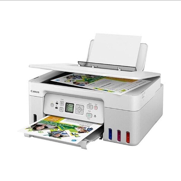 Canon PIXMA G3675W MegaTank A4 Inkjet MFP - Wireless All-in-One Printer with Refillable Ink, Duplex, Scan & Copy for Home & Office