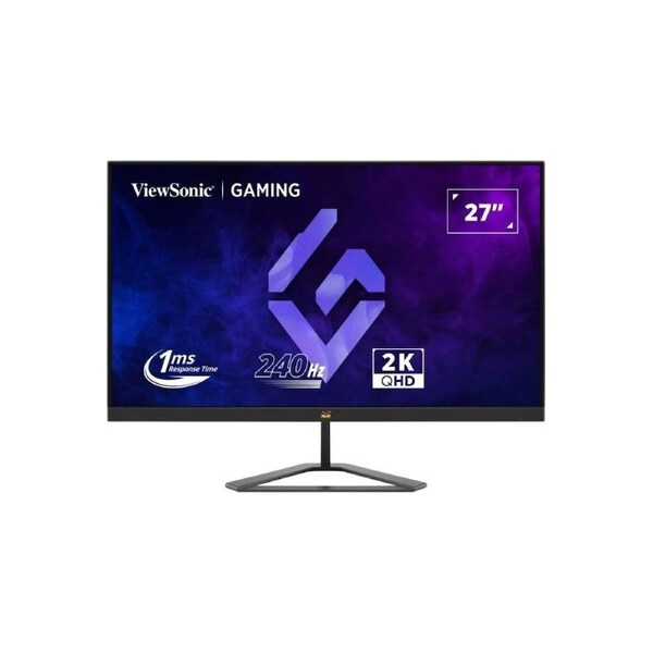 ViewSonic 27" 2K QHD Gaming Monitor - 240Hz, 1ms, IPS, HDR, Dual Speakers, HDMI & DP