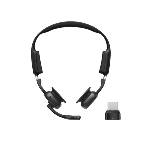 Shokz OpenMeet UC Bone Conduction Headset - Wireless USB-C with Boom Mic & Open-Ear Comfort