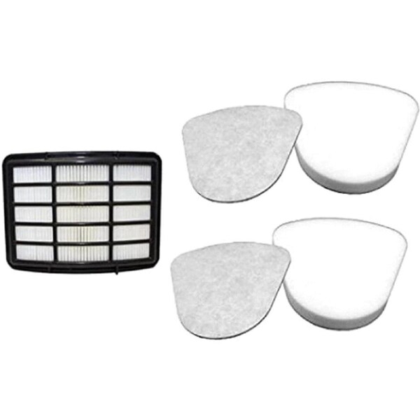 Filter Replacement for Shark Navigator Lift Away Deluxe Professional Vacuum ZU503AMZ NV350 NV351 NV352 NV355 NV357 NV360 NV370 UV440 UV540, Parts XFF350 & XHF350, 1 HEPA + 2 Pre-Felt Filters