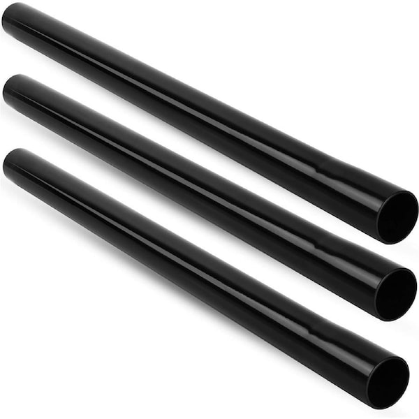 1.25 Inch Vacuum Extension Wands, 32mm Vacuum Accessories & Attachments 15.75" Extension Wand Vacuum Pipe Tubes for Shop Vac, Wet/Dry Vacuums, and More with 1-1/4" Fitting (3 Pack)