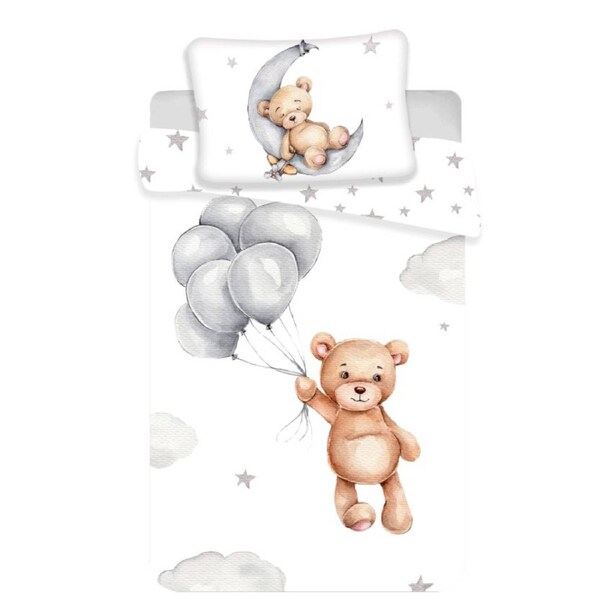 Sweet Home Moon Bear Cotton Quilt Cover Set - Toddler Bed Size
