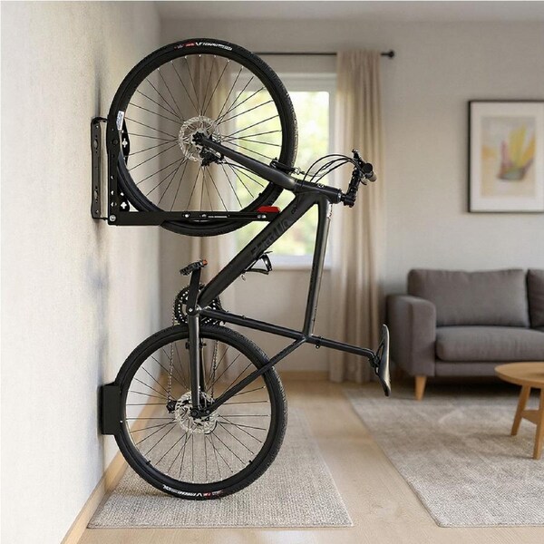 Monvelo Bicycle Wall Mount Foldable Adjustable Swivel Bike Storage Rack 30kg Max