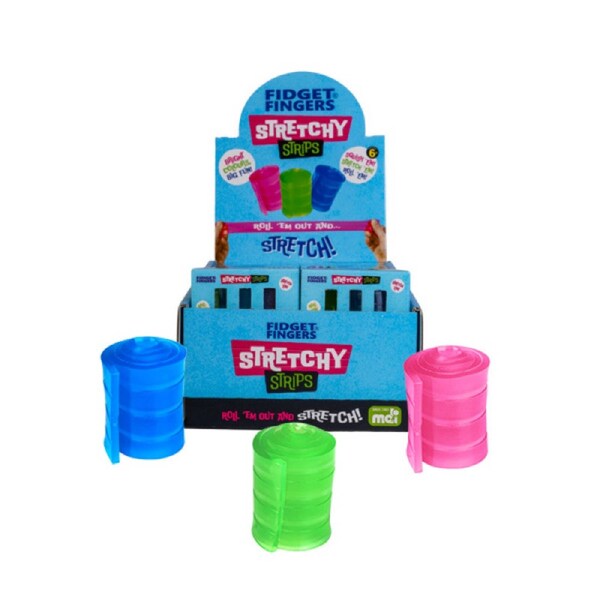 3 pieces Stretchy Roll Ups Sensory Fidget Toy Pack For Kids Adults Assorted