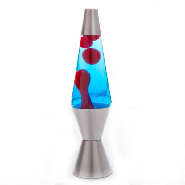 Silver/Red/Blue Diamond Motion Lamp - 20oz Bottle with Floating Wax