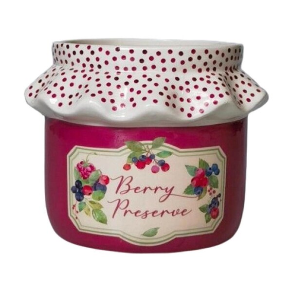 Urban Products Berry Preserve Planter Purple Decorative Ceramic Pot 14cm