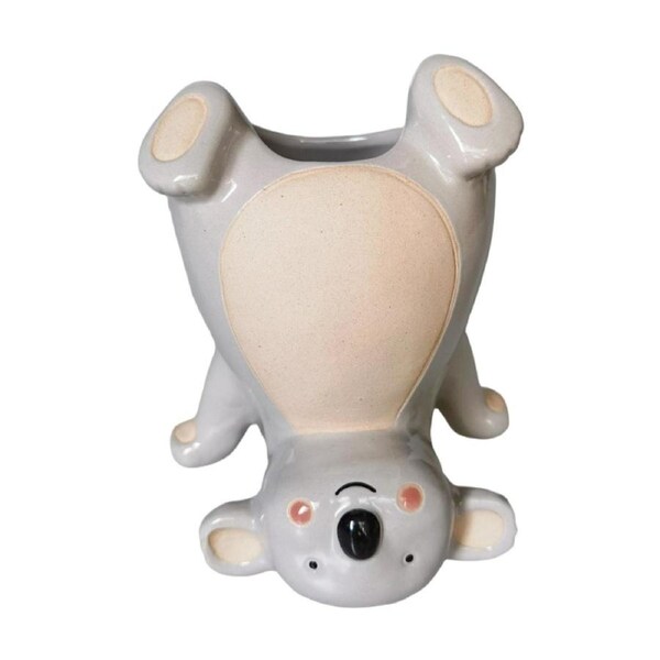 Urban Products Koala Handstand Grey Decorative Indoor Planter 15cm