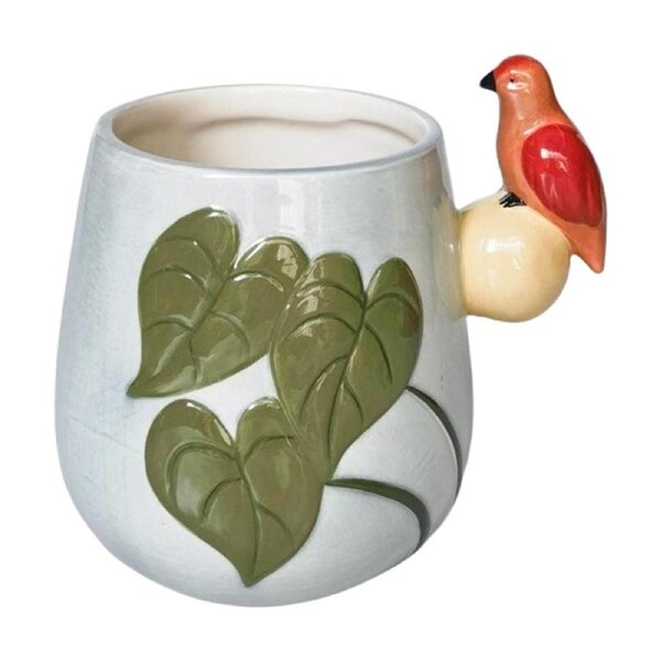 Urban Products Madagascar Planter Blue Ceramic Decorative Pot 15cm