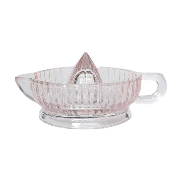 Urban Products Mari Juicer Pink Glass Citrus Reamer W/ Handle 17cm