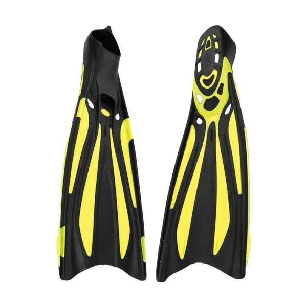 Land & Sea Sports Velocity Swimming Fins Yellow Black Extra Large Euro 46-47