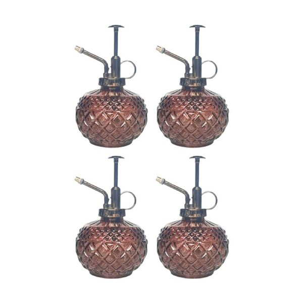 4x Urban Products Antique Water Mister Dusty Rose Decorative Spray Bottle 16cm