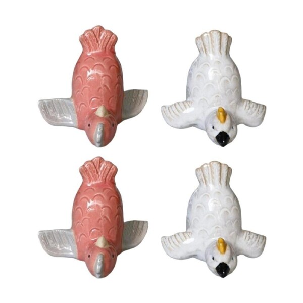 2x 2pc Urban Products Oz Birds Handstand Salt & Pepper Shakers Ceramic Set