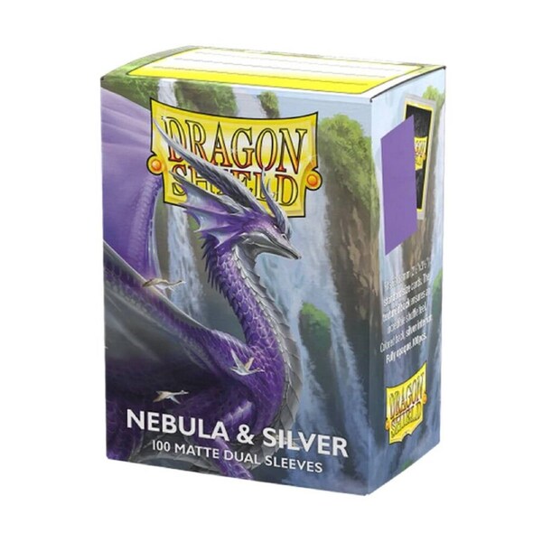 Dragon Shield Nebula and Silver 100 Matte Dual Sleeves