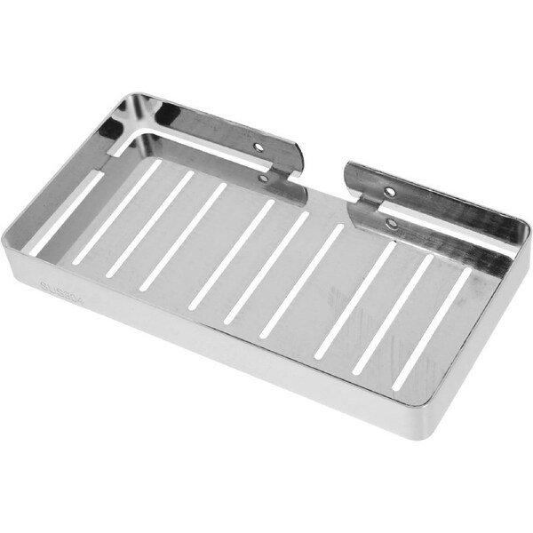 Velocity Wall-Mounted 304 Stainless Steel Soap Dish Bar Soap Holder with Drain Rust-Resistant for Bathroom and Shower