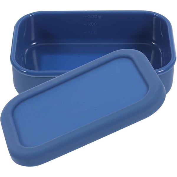Velocity Portable Blue Silicone Travel Soap Box with Leakproof Lid, Bar Soap Holder and Storage Case for Travel and Outdoor