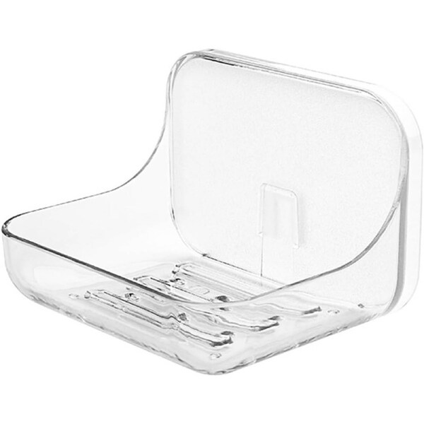 Velocity No Punching Soap Dish Shower Soap Holder Dish Rack Wall Mount Bath Accessories