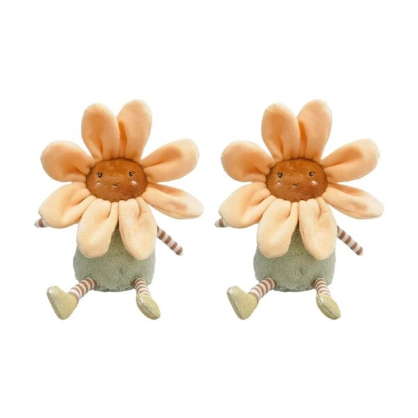 2x Urban Products Sunflower Soft Toy Yellow Kids Cuddly Plush 20cm