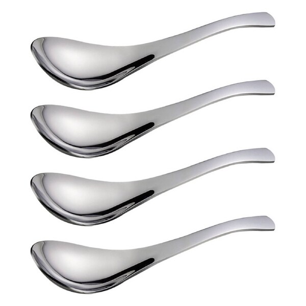 4 Pcs Rice Scooper Ladle Stainless Steel Silverware Coffee Spoon